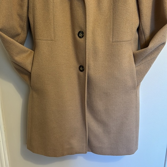 Calvin Klein wool cashmere single breasted coat - Picture 5 of 16